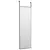 Produktbild 3 för Dörrspegel svart 30x100 cm glas och aluminium