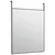 Produktbild 3 för Dörrspegel svart 50x60 cm glas och aluminium