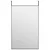 Produktbild 2 för Dörrspegel svart 50x80 cm glas och aluminium