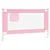 Produktbild 2 för Sängskena för barn rosa 120x25 cm tyg