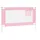 Sängskena för barn rosa 120x25 cm tyg