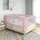 Sängskena för barn rosa 120x25 cm tyg