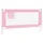 Sängskena för barn rosa 160x25 cm tyg