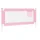 Sängskena för barn rosa 160x25 cm tyg