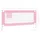 Sängskena för barn rosa 180x25 cm tyg