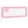 Sängskena för barn rosa 190x25 cm tyg