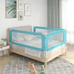 Sängskena för barn blå 190x25 cm tyg