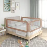 Sängskena för barn taupe 90x25 cm tyg