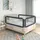 Sängskena för barn mörkgrå 200x25 cm tyg