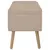 Produktbild 4 för Bänk med förvaringsutrymme 80 cm beige sammet