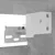 Produktbild 9 för Väggmonterade TV-skåp 4 st betonggrå 30,5x30x30 cm