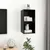 Produktbild 6 för Väggmonterad tv-bänk svart 37x37x72 cm konstruerat trä