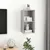 Produktbild 7 för Väggmonterad tv-bänk betonggrå 37x37x72 cm konstruerat trä