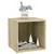 Produktbild 6 för TV-bänk 4 st sonoma-ek 37x35x37 cm konstruerat trä