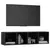 Produktbild 3 för TV-bänk grå högglans 142,5x35x36,5 cm konstruerat trä