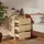 Sängbord med ben i massivt trä sonoma-ek 40x35x69 cm
