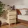 Sängbord med ben i massivt trä sonoma-ek 40x35x69 cm