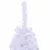 Produktbild 7 för Halv plastgran med stativ vit 150 cm PVC