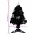 Produktbild 9 för Julgran med LED-snöflingor svart 64 cm fiberoptik