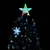 Produktbild 4 för Julgran med LED-snöflingor svart 150 cm fiberoptik