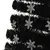 Produktbild 5 för Julgran med LED-snöflingor svart 150 cm fiberoptik