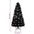 Produktbild 9 för Julgran med LED-snöflingor svart 150 cm fiberoptik