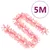 Produktbild 7 för Julgirlang med LED-lampor 5 m rosa