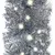 Produktbild 3 för Julgirlang med LED-lampor 10 m silver