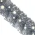 Produktbild 5 för Julgirlang med LED-lampor 10 m silver