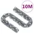 Produktbild 8 för Julgirlang med LED-lampor 10 m silver