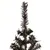 Produktbild 4 för Julgran smal svart 150 cm