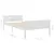 Produktbild 6 för Sängram massiv furu vit 90x200 cm
