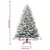 Produktbild 6 för Plastgran med snö grön 210 cm PVC&PE