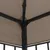 Produktbild 7 för Paviljong med ljusslinga LED 4x3 m taupe