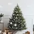 Produktbild 2 för Julgranskulor med spira och 150 LED 61 delar vit och grå