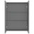 Produktbild 3 för Spegelskåp för badrum antracit 60x15x75 cm MDF
