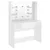 Produktbild 5 för Sminkbord med LED-belysning 100x40x135 cm MDF vit