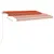 Produktbild 3 för Markis manuellt infällbar med LED 300x250 cm orange och brun