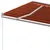 Produktbild 5 för Markis manuellt infällbar 400x350 cm orange och brun