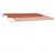 Produktbild 3 för Automatisk markis med vindsensor & LED 400x350 cm orange/brun