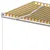 Produktbild 5 för Markis manuellt infällbar 600x350 cm gul och vit