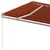 Produktbild 5 för Markis manuellt infällbar 600x350 cm orange och brun