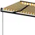 Produktbild 5 för Markis automatiskt infällbar 500x300 cm gul och vit