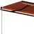 Produktbild 5 för Markis manuellt infällbar 400x350 cm orange och brun