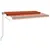 Produktbild 3 för Markis automatiskt infällbar 400x350 cm orange och brun
