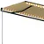 Produktbild 5 för Markis manuellt infällbar 450x350 cm gul och vit