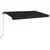 Produktbild 2 för Markis manuellt infällbar 450x350 cm antracit