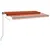 Produktbild 3 för Markis manuellt infällbar 450x350 cm orange och brun