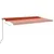 Produktbild 3 för Markis manuellt infällbar 500x350 cm orange/brun