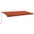 Produktbild 7 för Markis manuellt infällbar 600x350 cm orange och brun